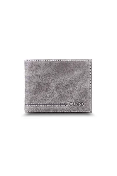 Guard Antique Gray Classic Leather Men's Wallet - Thumbnail