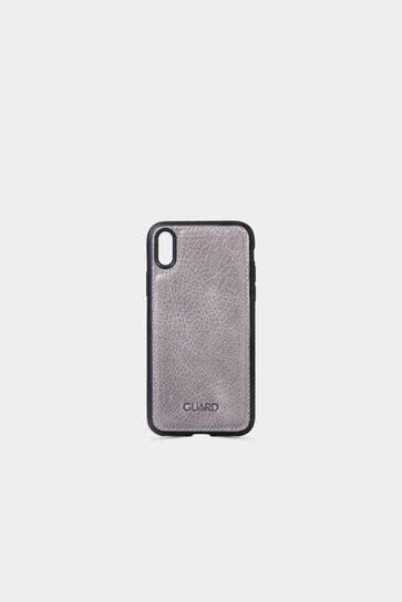 Guard Antique Leather Gray iPhone X / XS Case - Thumbnail