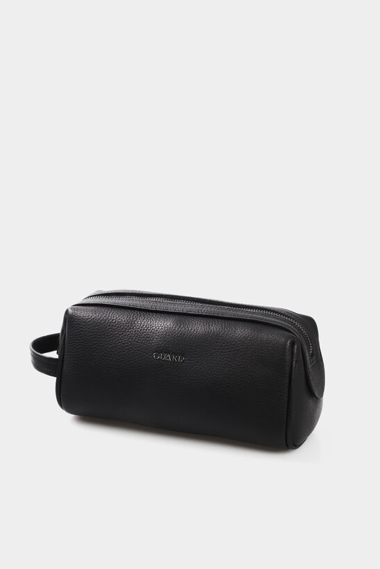 Guard Matte Black Unisex Leather Handbag