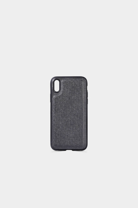 Guard Black Saffiano Leather iPhone X / XS Case