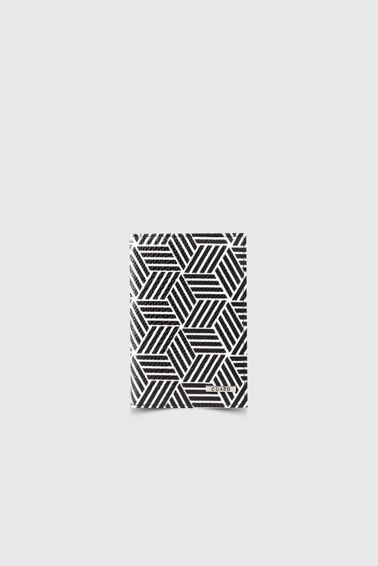Guard Black and White Patterned Passport Cover