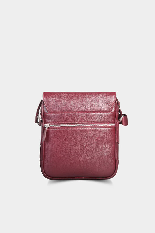 Guard Claret Red Leather Shoulder Bag