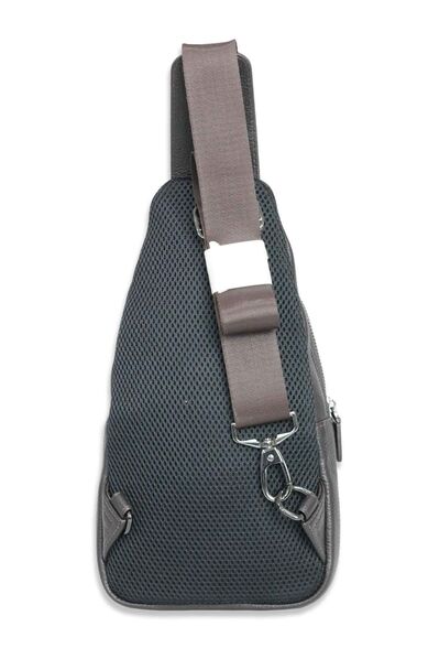 Guard Brown Leather Crossbody Bag - Thumbnail