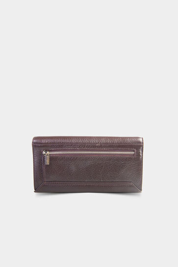 Guard Brown Leather Zippered Women's Wallet - Thumbnail