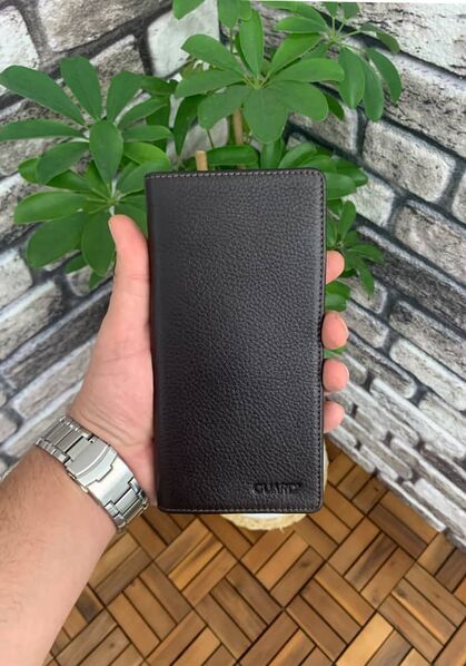 Guard Chelsea Brown Leather Hand Portfolio with Phone Compartment - Thumbnail