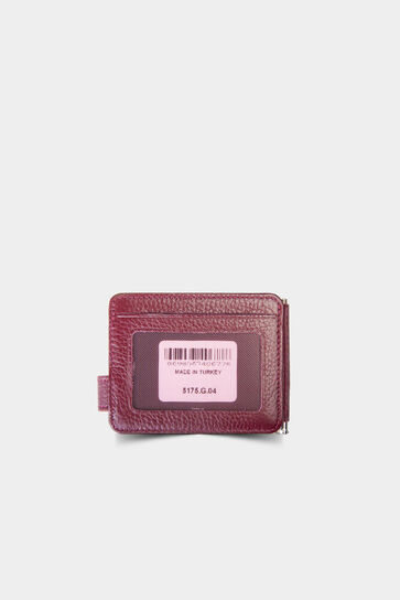 Guard - Guard Claret Red Clip-on Leather Card Holder (1)