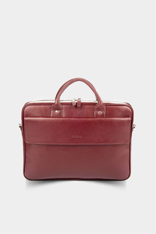 Guard Claret Red Leather Briefcase