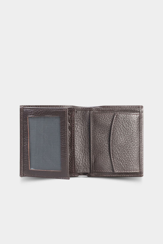 Guard Brown Leather Men's Wallet with Coin Entry