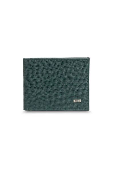 Diga Green Saffiano Classic Leather Men's Wallet - Thumbnail