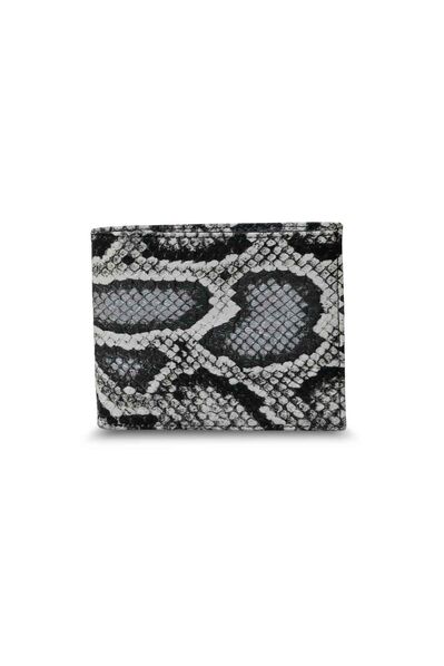 Diga Python Print Classic Leather Men's Wallet - Thumbnail