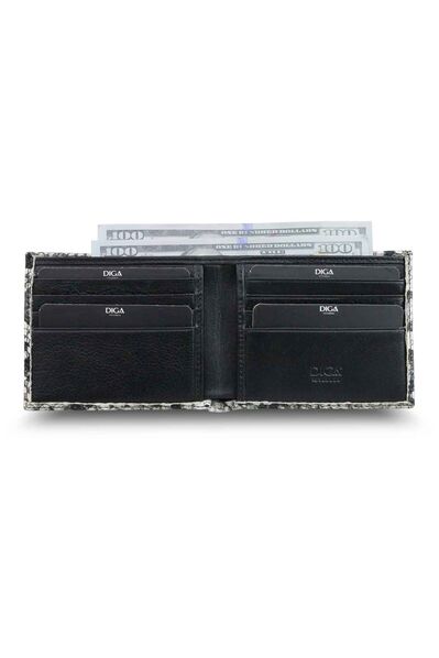 Diga - Diga Python Print Classic Leather Men's Wallet (1)
