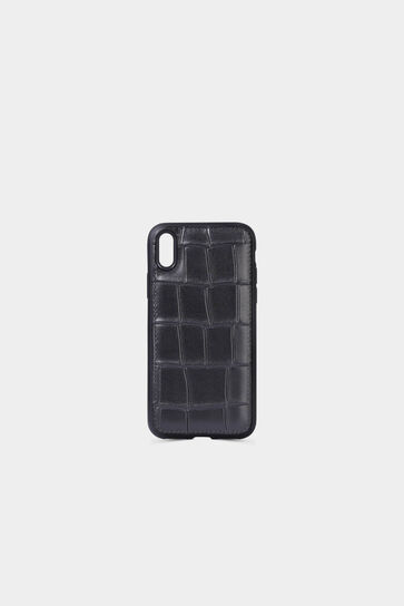 Guard Effective Printed Black Leather iPhone X / XS Case - Thumbnail