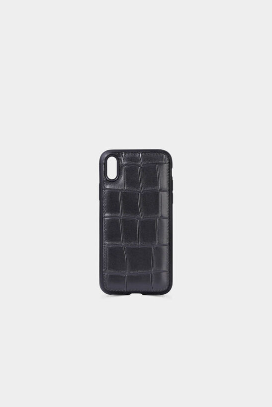 Guard Effective Printed Black Leather iPhone X / XS Case