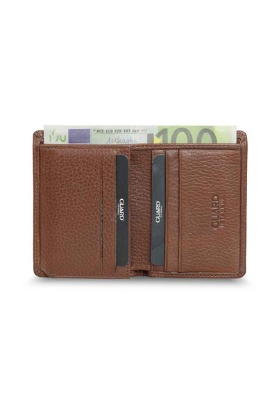 Guard - Guard Extra Thin Tan Genuine Leather Men's Wallet (1)