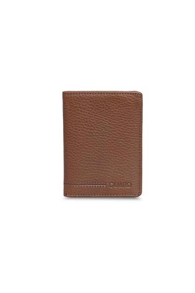 Guard Extra Thin Tan Genuine Leather Men's Wallet - Thumbnail