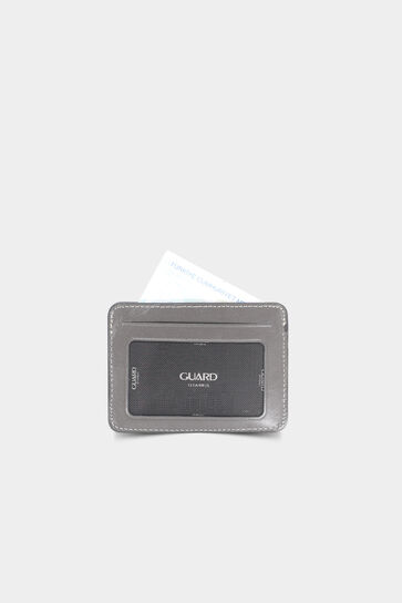 Diga - Diga Gray Horizontal Leather Card Holder / Business Card Holder (1)