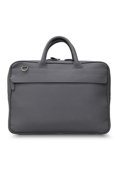 Guard Anthracite Mega Size Laptop Entry Genuine Leather Briefcase - Thumbnail