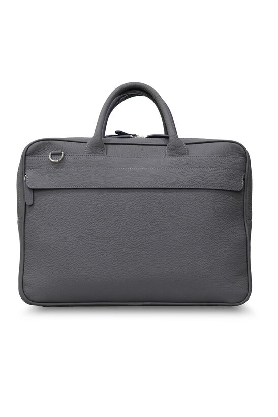 Guard Anthracite Mega Size Laptop Entry Genuine Leather Briefcase