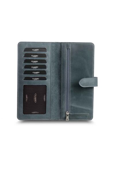 Guard - Guard Antique Black Leather Phone Wallet with Card and Money Slot (1)