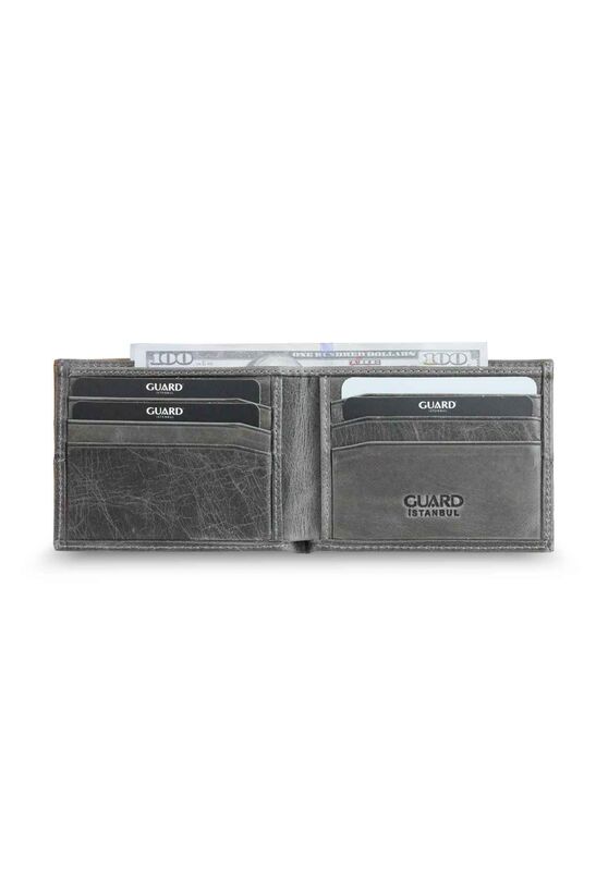 Guard Antique Gray Slim Classic Leather Men's Wallet