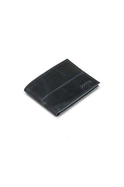 Guard Antique Black Slim Classic Leather Men's Wallet - Thumbnail