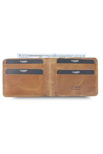 Guard - Guard Antique Tan Handmade Leather Men's Wallet (1)