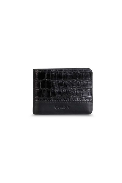 Guard Black Croco Genuine Leather Men's Wallet - Thumbnail
