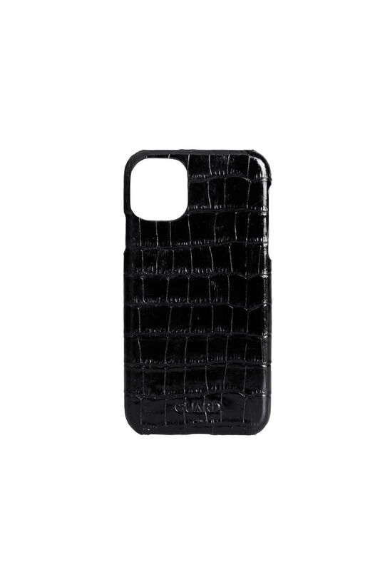 Guard Black Croco iPhone 11 Genuine Leather Phone Case
