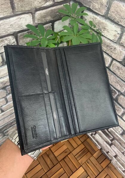 Guard - Guard Black Croco Leather Portfolio Wallet (1)