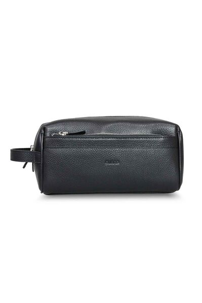 Guard - Guard Black Double Compartment Genuine Leather Unisex Handbag (1)