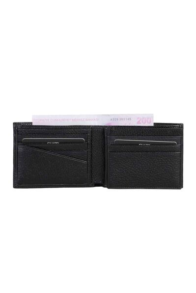 Guard - Guard Black Genuine Leather Horizontal Men's Wallet (1)