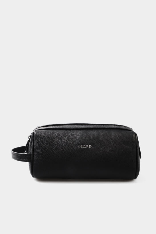 Guard Black Unisex Leather Handbag