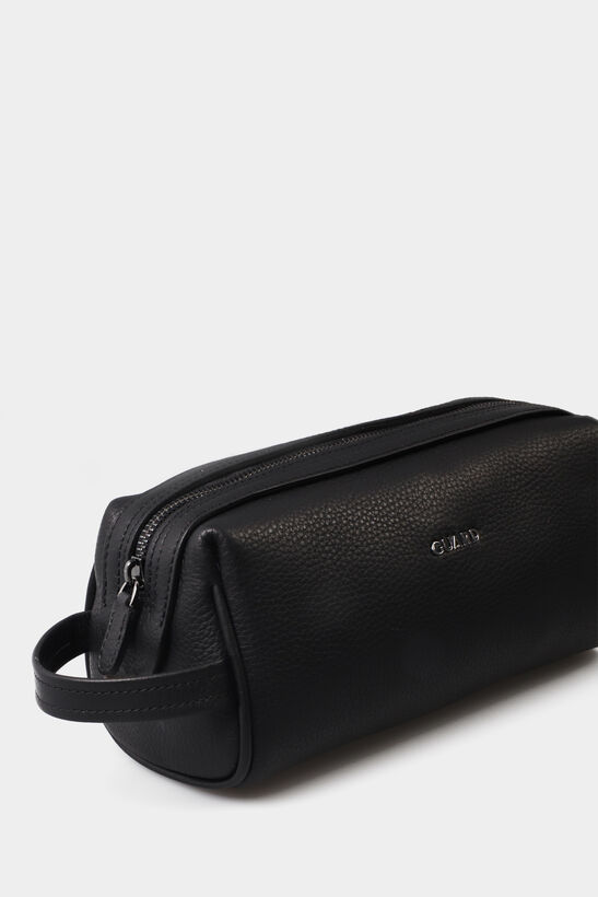 Guard Black Unisex Leather Handbag