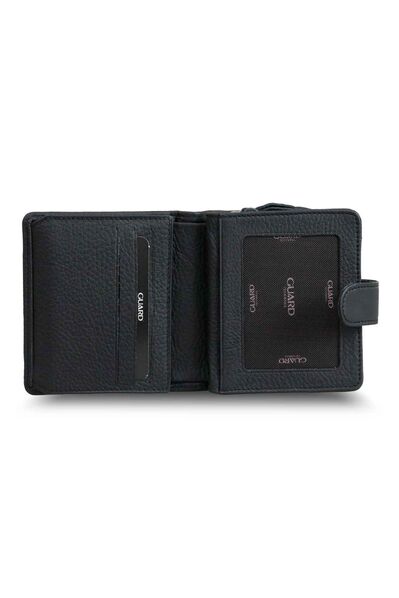 Guard - Guard Black Multi-Compartment Stylish Leather Women's Wallet (1)