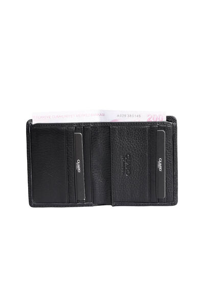 Guard - Guard Black Minimal Sport Leather Men's Wallet (1)