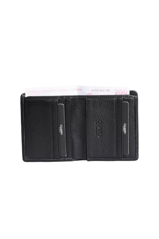 Guard Black Minimal Sport Leather Men's Wallet