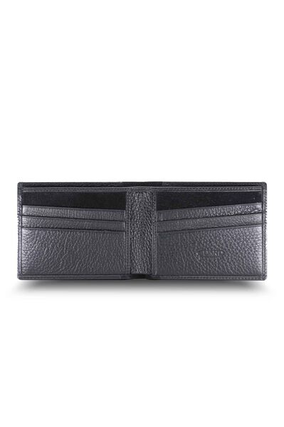 Guard - Guard Black Nubuck Detailed Slim Leather Men's Wallet (1)