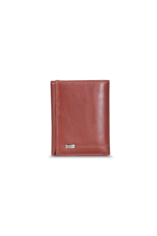 Guard Tan Vertical Leather Men's Wallet