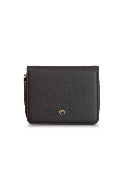 Guard Brown Coin Genuine Leather Women's Wallet - Thumbnail
