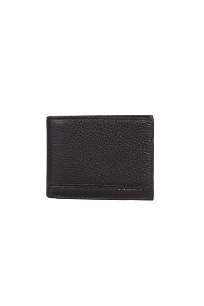 Guard Brown Genuine Leather Horizontal Men's Wallet - Thumbnail