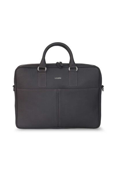 Guard - Guard Brown Laptop Entry Leather Briefcase (1)