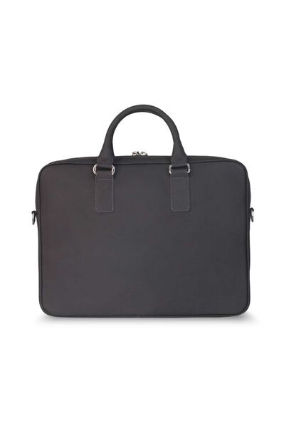 Guard Brown Laptop Entry Leather Briefcase - Thumbnail