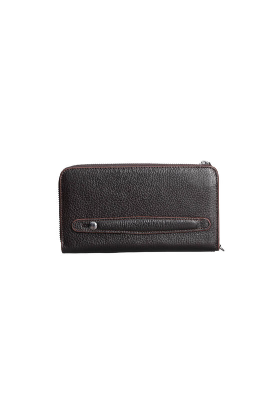 Guard Brown Multifunctional Genuine Leather Wallet and Clutch Bag