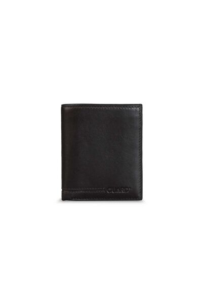 Guard Brown Vertical Leather Men's Wallet - Thumbnail
