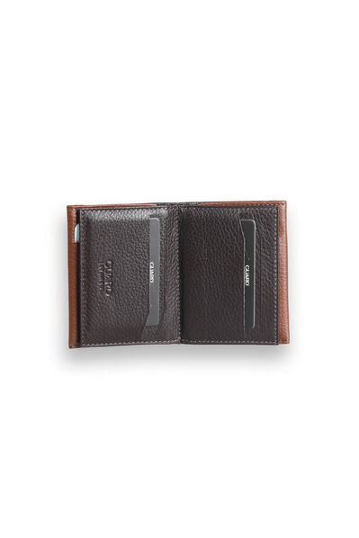 Guard Brown - Tan Double Colored Genuine Leather Card Holder - Thumbnail