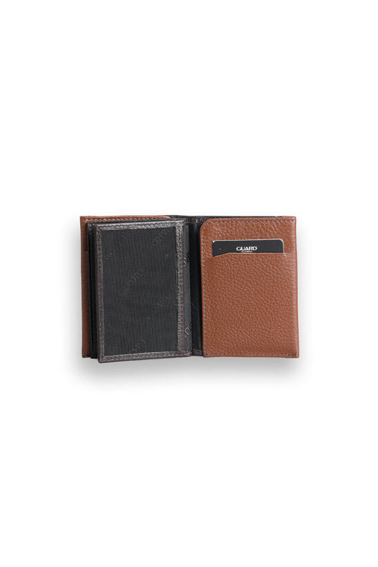 Guard Brown - Tan Double Colored Genuine Leather Card Holder