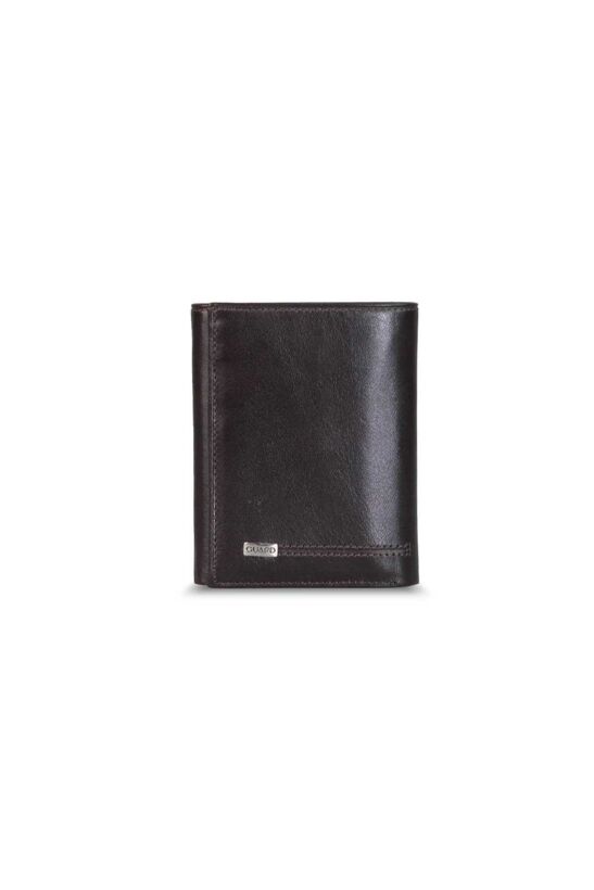Guard Brown Vertical Leather Men's Wallet