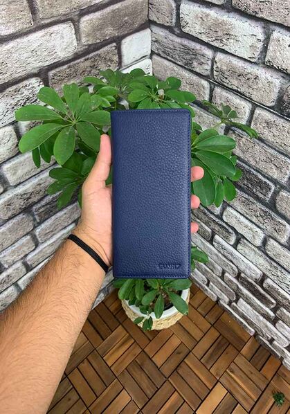Guard - Guard Chelsea Navy Blue Phone Compartment Leather Hand Portfolio (1)