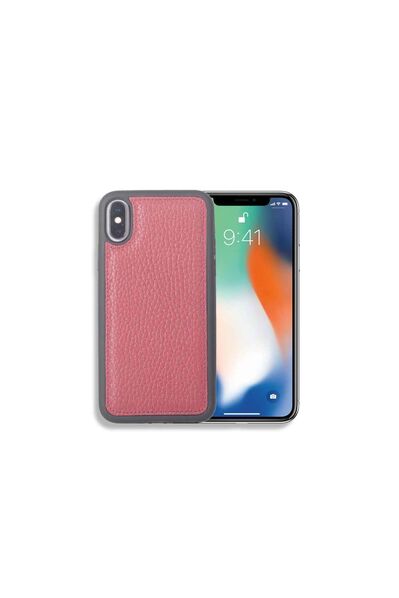 Guard Claret Red Leather iPhone X / XS Case - Thumbnail