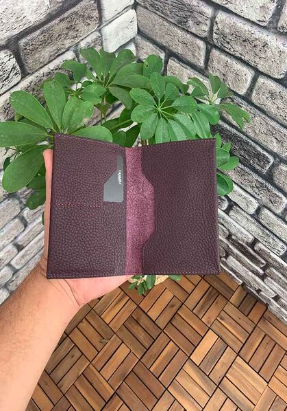 Guard Claret Red Passport Cover - Thumbnail